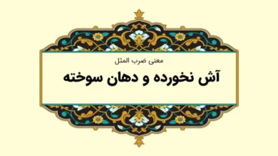 معنی و داستان ضرب المثل «آش نخورده و دهن سوخته»