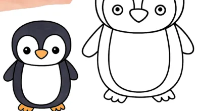 نقاشی پنگوئن