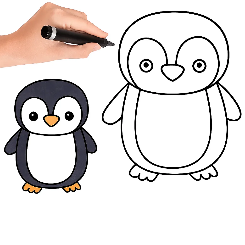 نقاشی پنگوئن