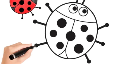 نقاشی کفشدوزک