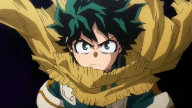 deku-wearing-a-cape-in-mha انیمه