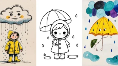 نقاشی باران