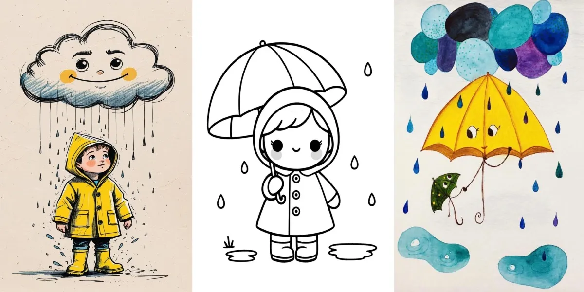 نقاشی باران