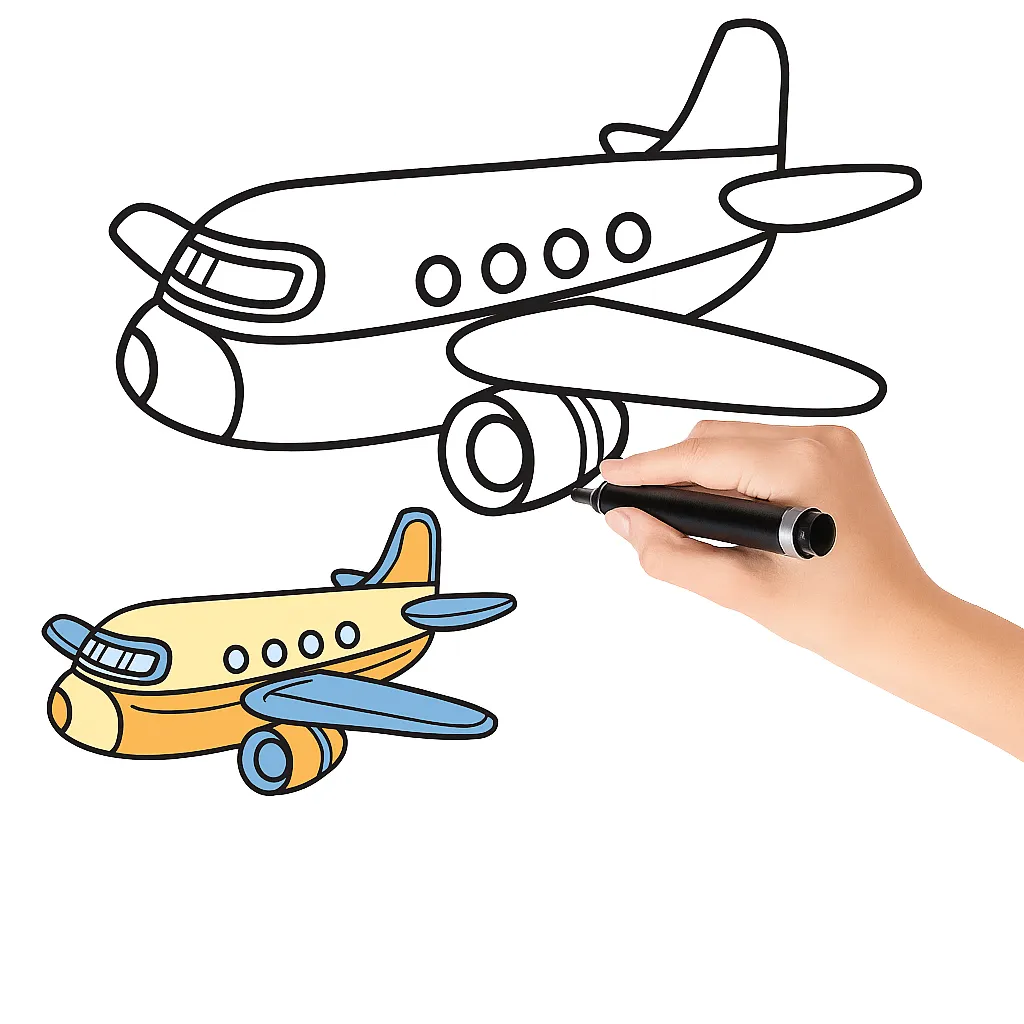 نقاشی هواپیما
